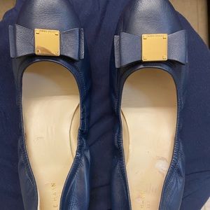 Navy Blue Cole Haan Ballet flats-almost new